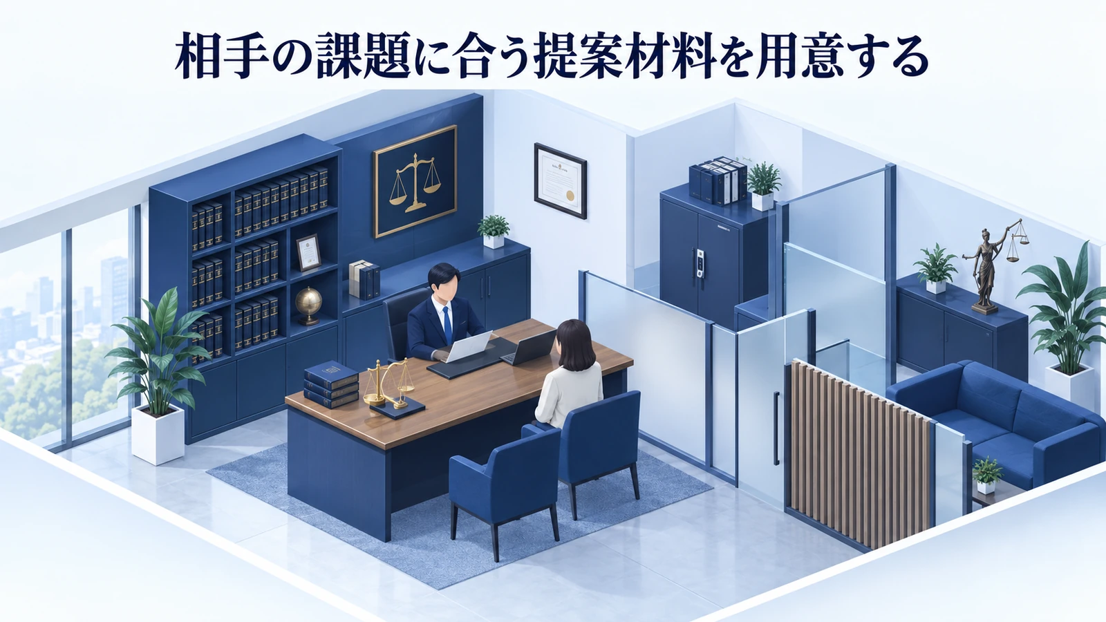 「相手の課題に合う提案材料を用意する」を整理したImage 2.0図解