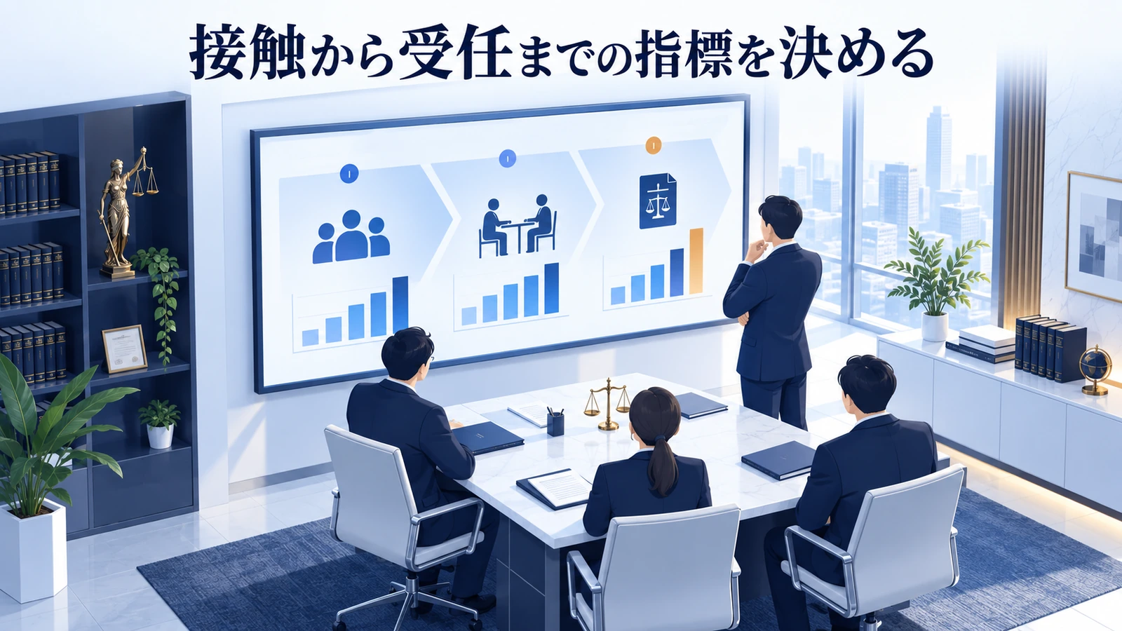 「接触から受任までの指標を決める」を整理したImage 2.0図解