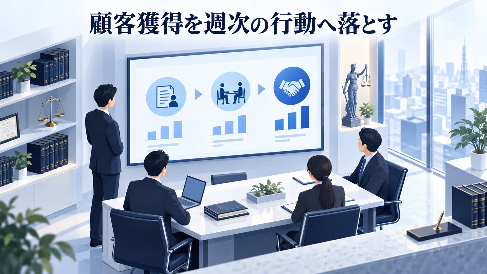 「顧客獲得を週次の行動へ落とす」を整理したImage 2.0図解