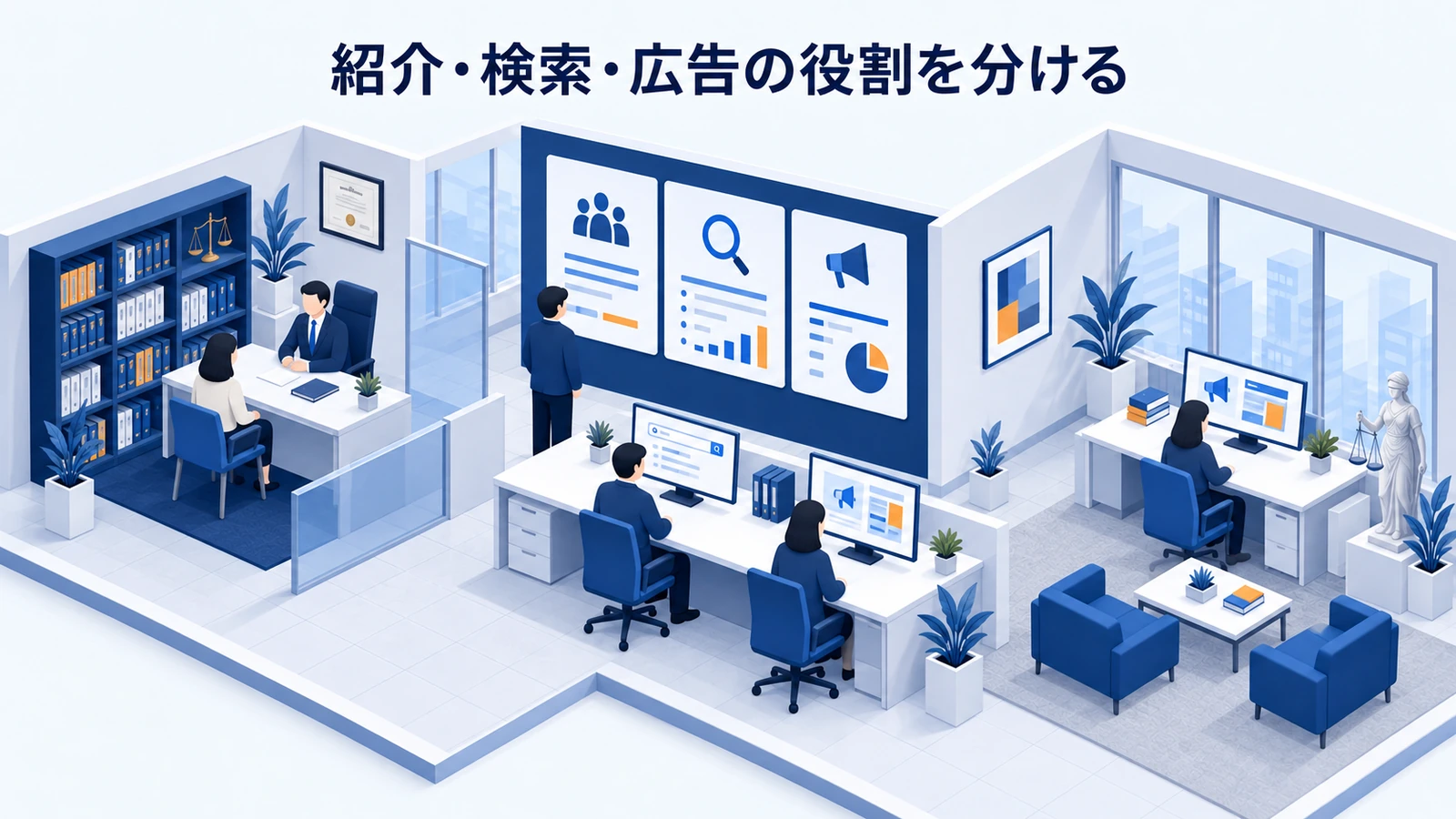 「紹介・検索・広告の役割を分ける」を整理したImage 2.0図解