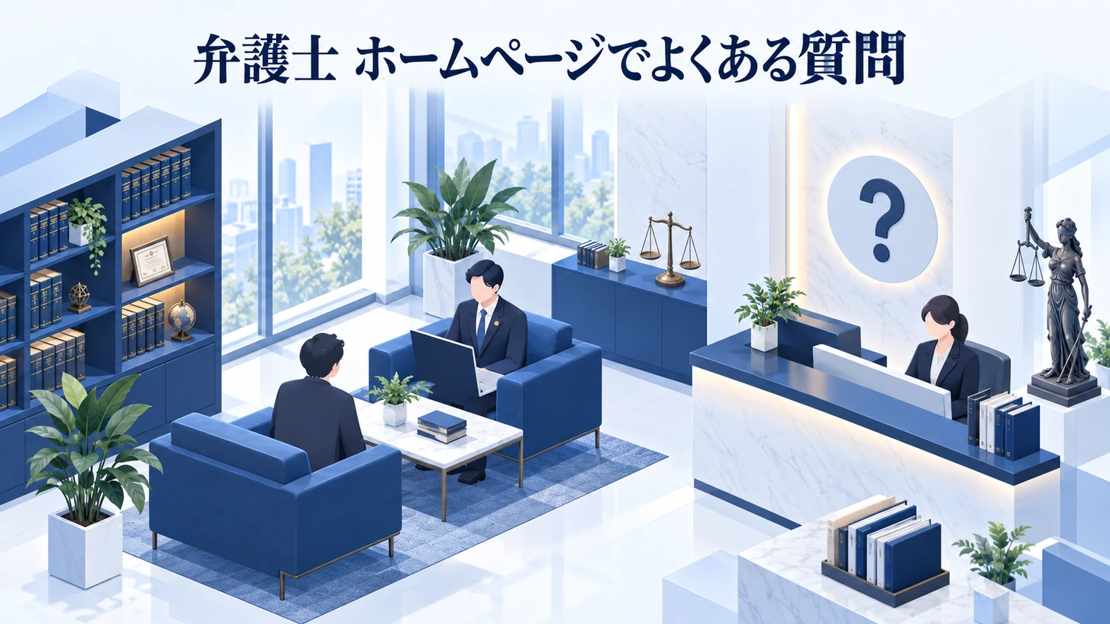 「弁護士 ホームページでよくある質問」を整理したImage 2.0図解