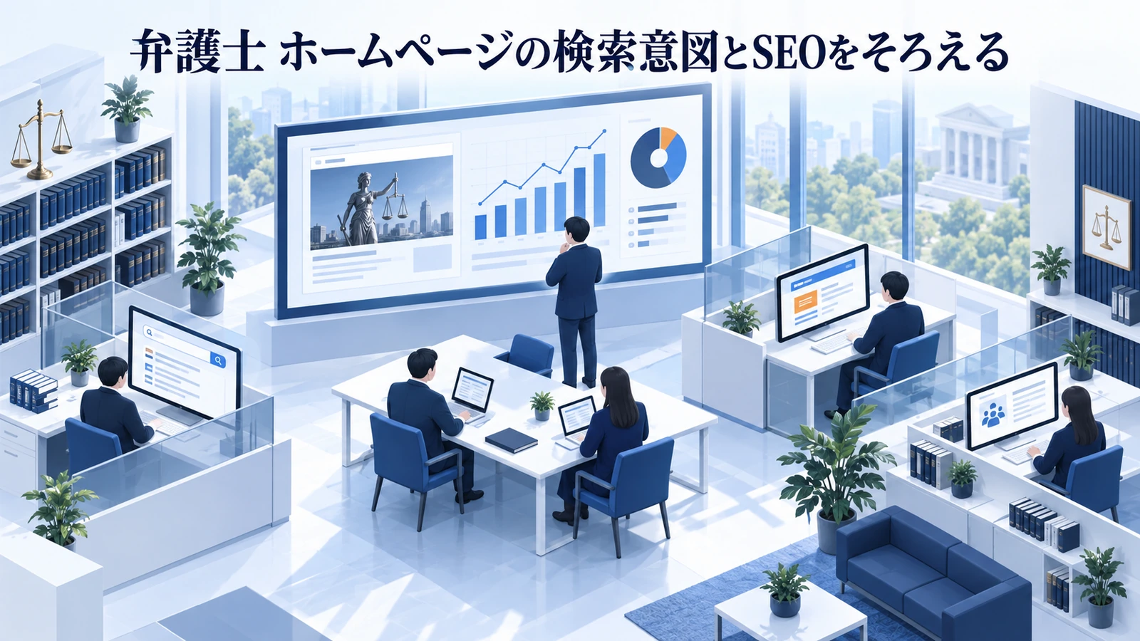 「弁護士 ホームページの検索意図とSEOをそろえる」を整理したImage 2.0図解