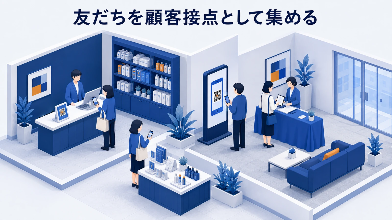 友だちを顧客接点として集める