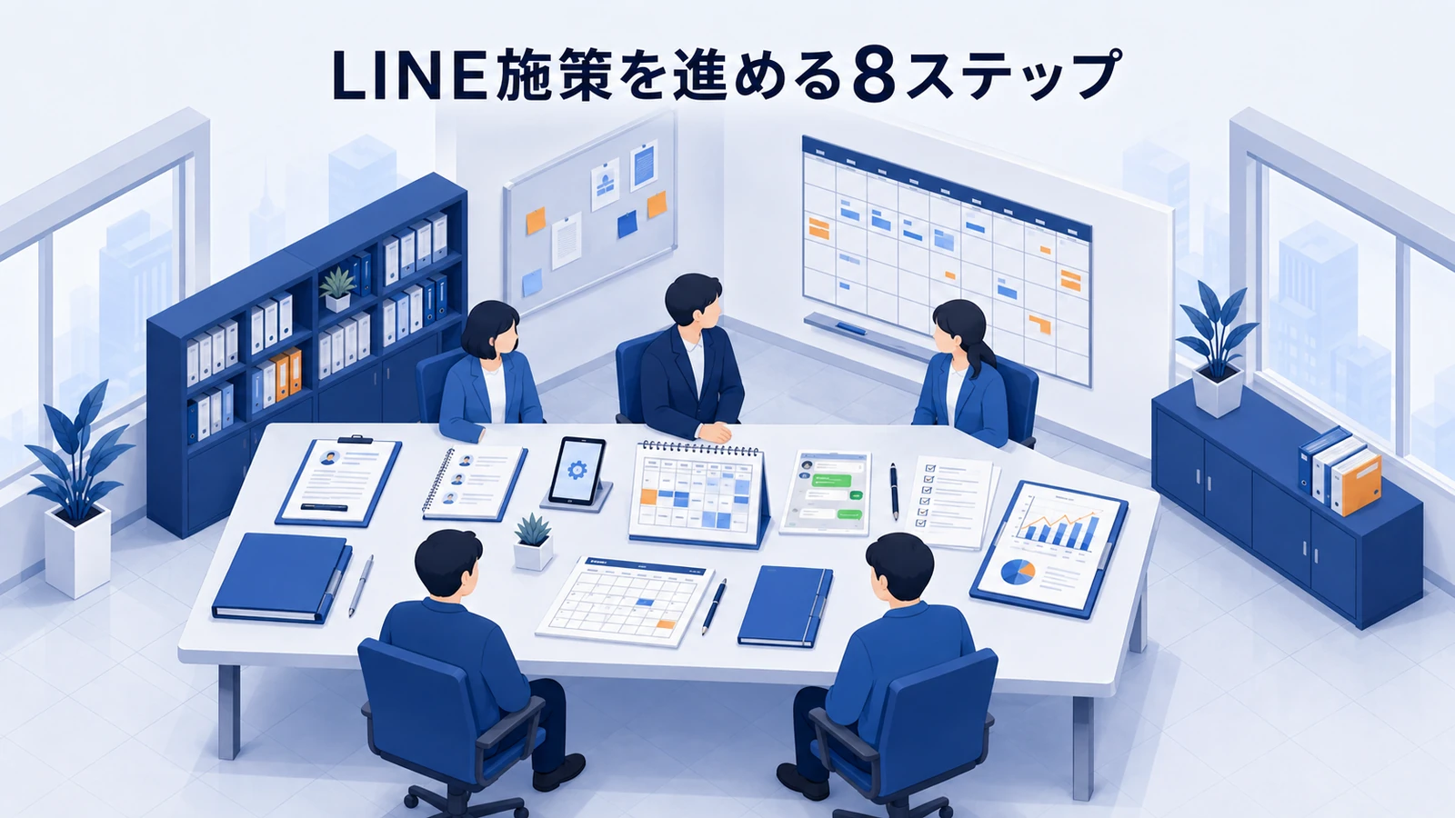 LINE施策を進める8ステップ