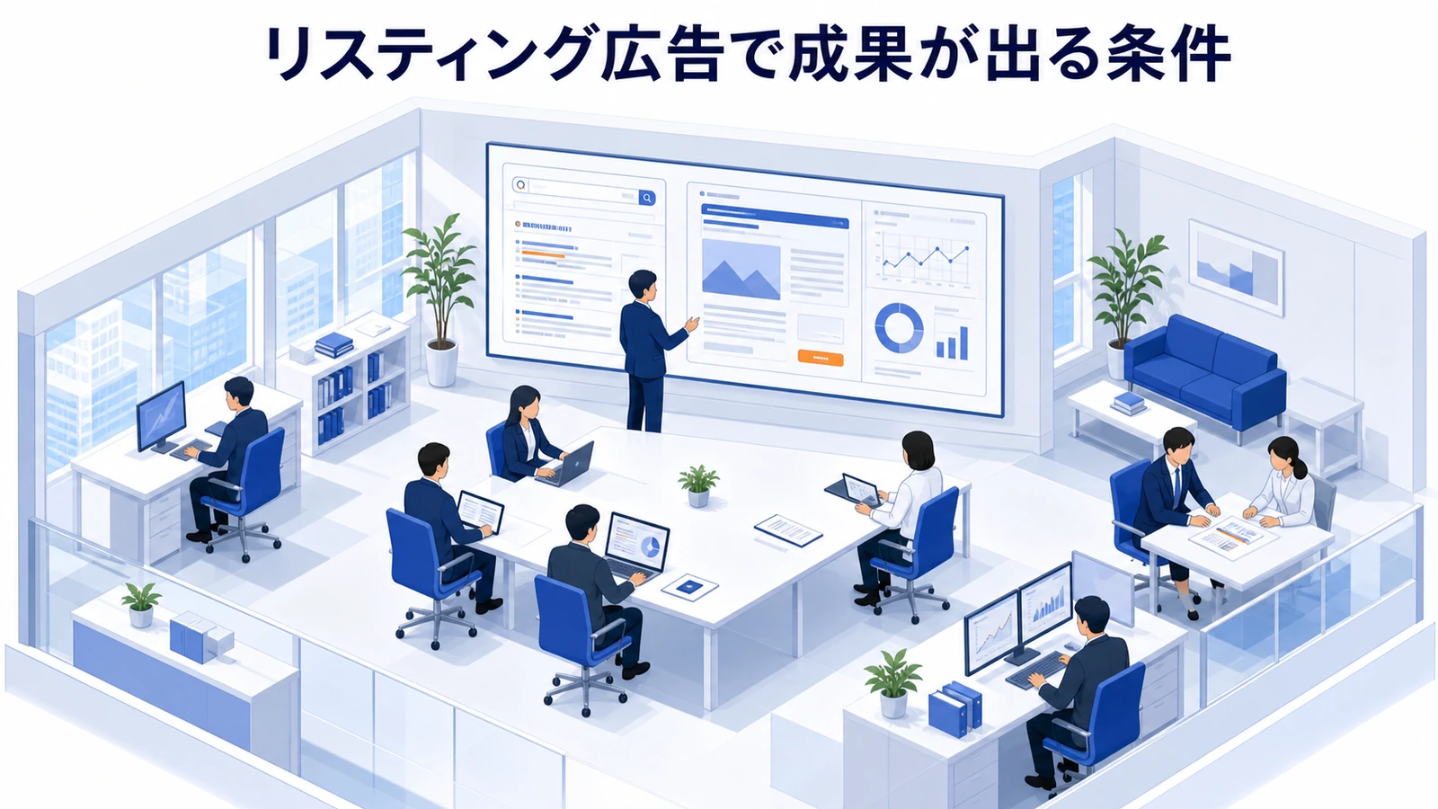 リスティング広告で成果が出る条件を示すリスティング広告運用
