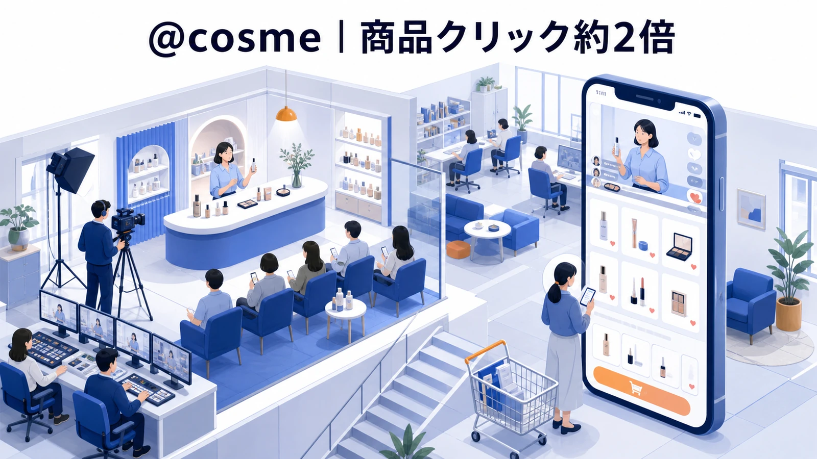 @cosme LIVE SHOPPINGのライブコマース成功事例