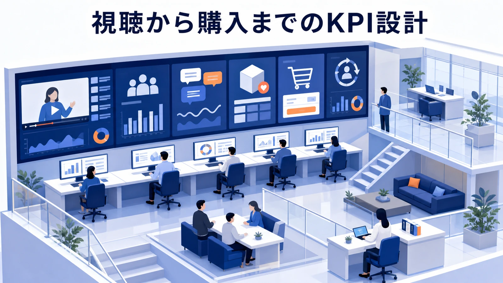 視聴から購入までのKPI設計を示すライブコマース設計