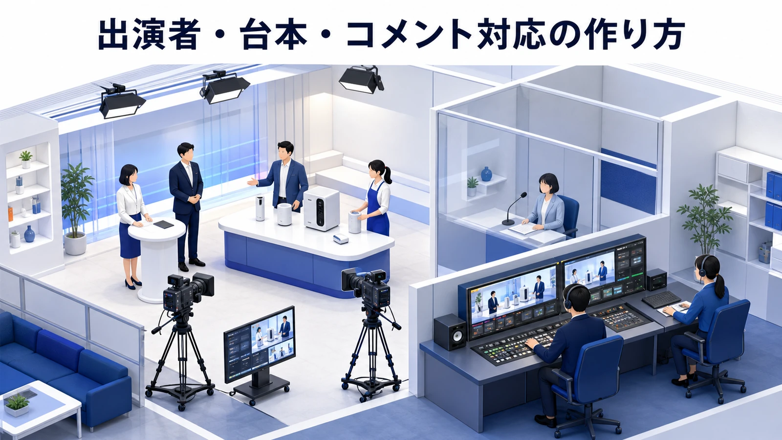 出演者・台本・コメント対応の作り方を示すライブコマース設計