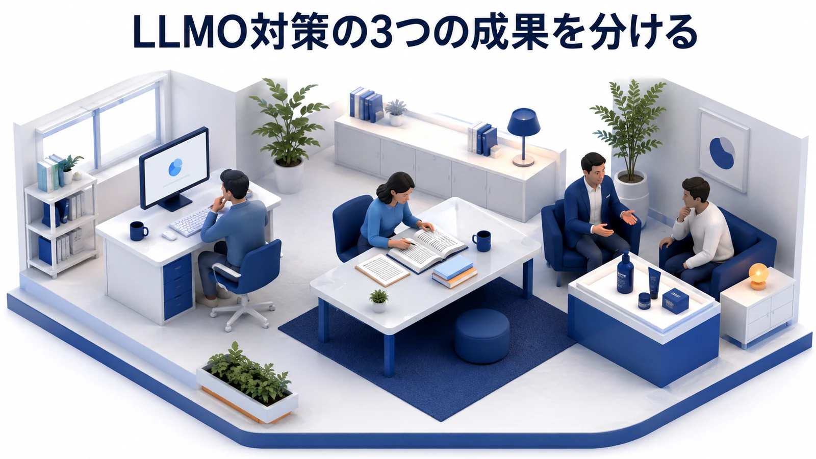 LLMO対策の3つの成果を分ける
