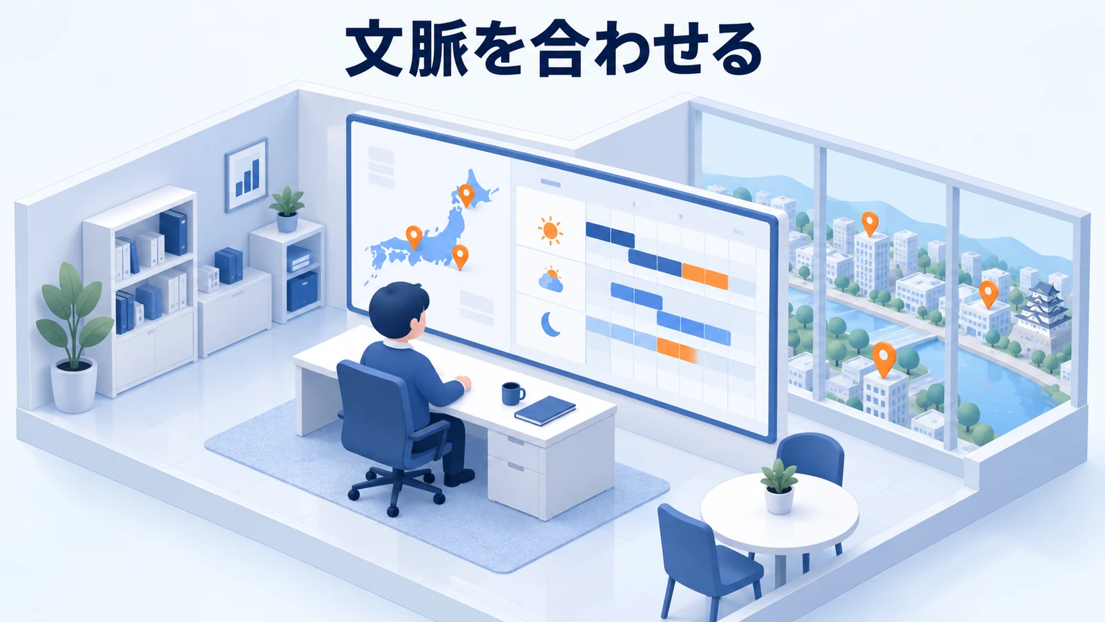 文脈を合わせる