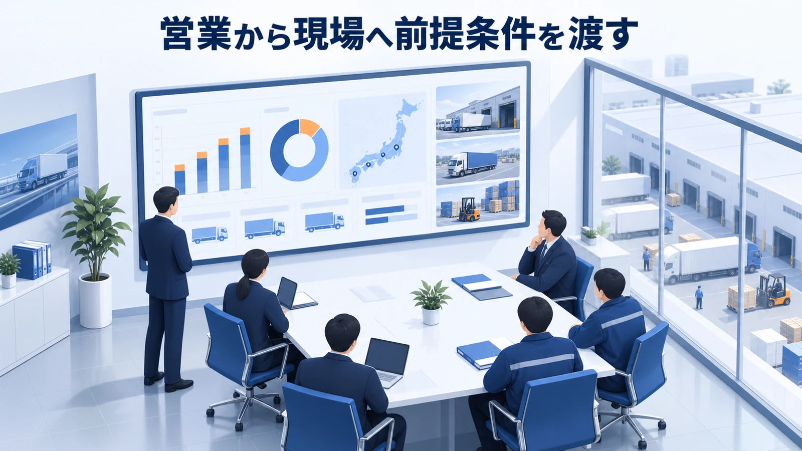 「営業から現場へ前提条件を渡す」の要点を整理したImage 2.0図解