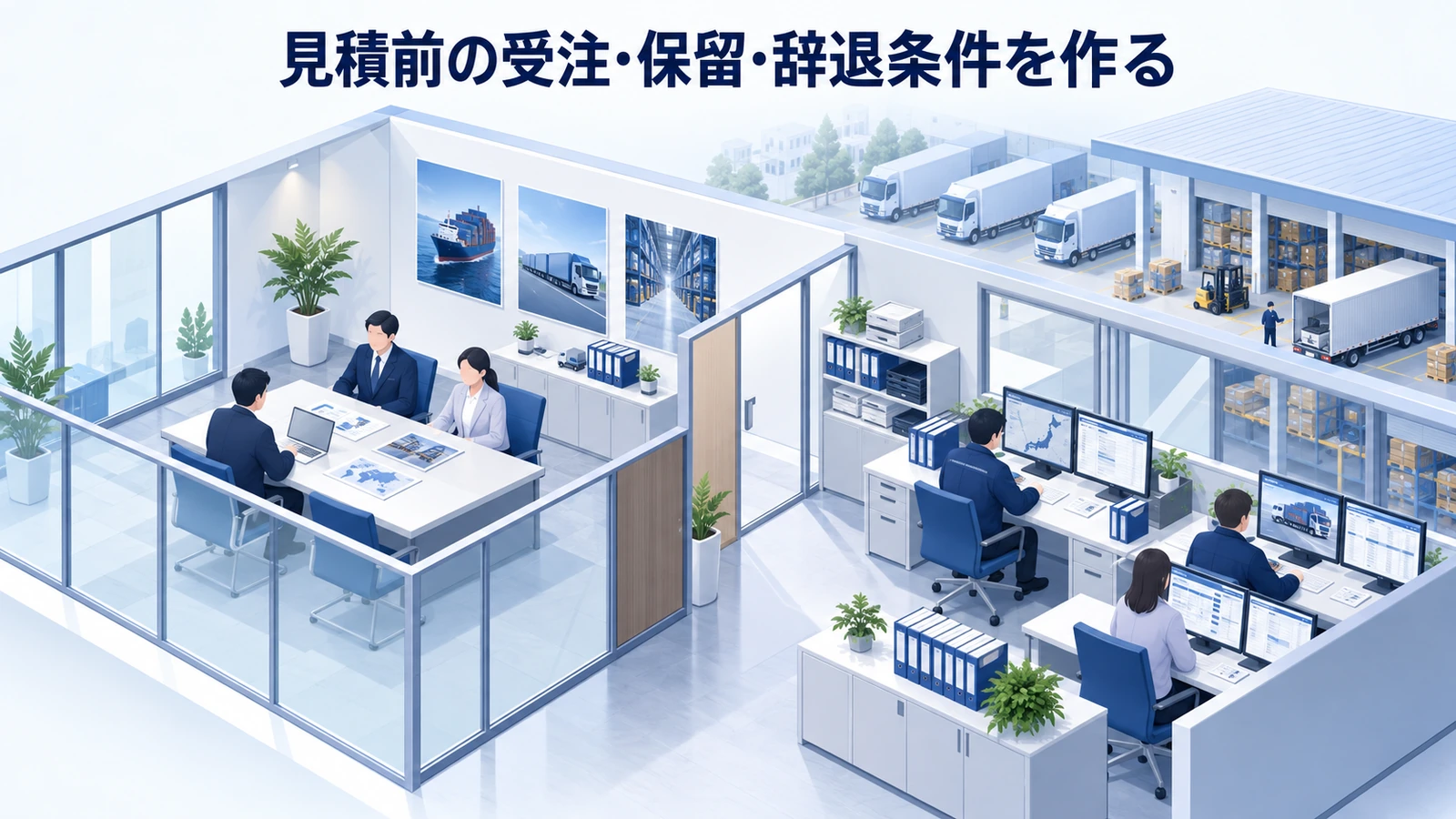「見積前の受注・保留・辞退条件を作る」の要点を整理したImage 2.0図解