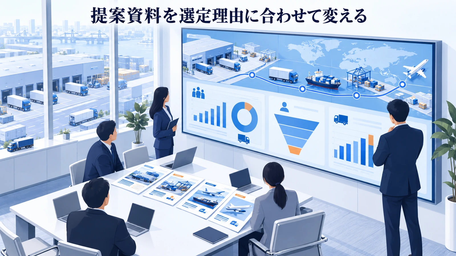「提案資料を選定理由に合わせて変える」の要点を整理したImage 2.0図解