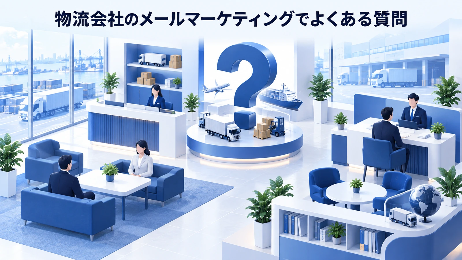 「物流会社のメールマーケティングでよくある質問」の要点を整理したImage 2.0図解