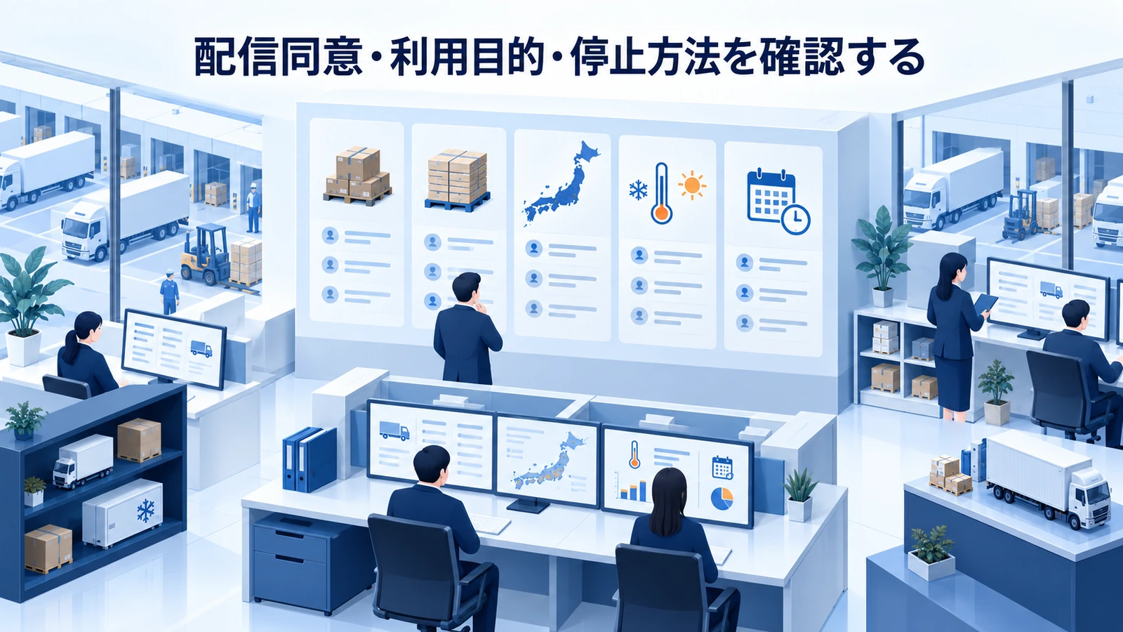 「配信同意・利用目的・停止方法を確認する」の要点を整理したImage 2.0図解