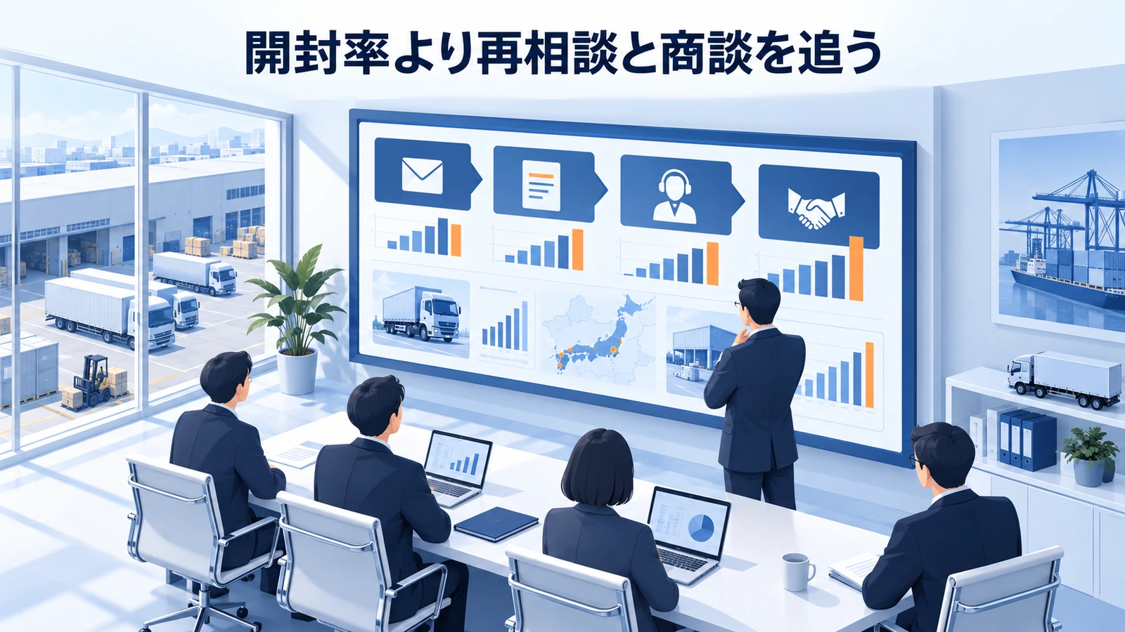 「開封率より再相談と商談を追う」の要点を整理したImage 2.0図解