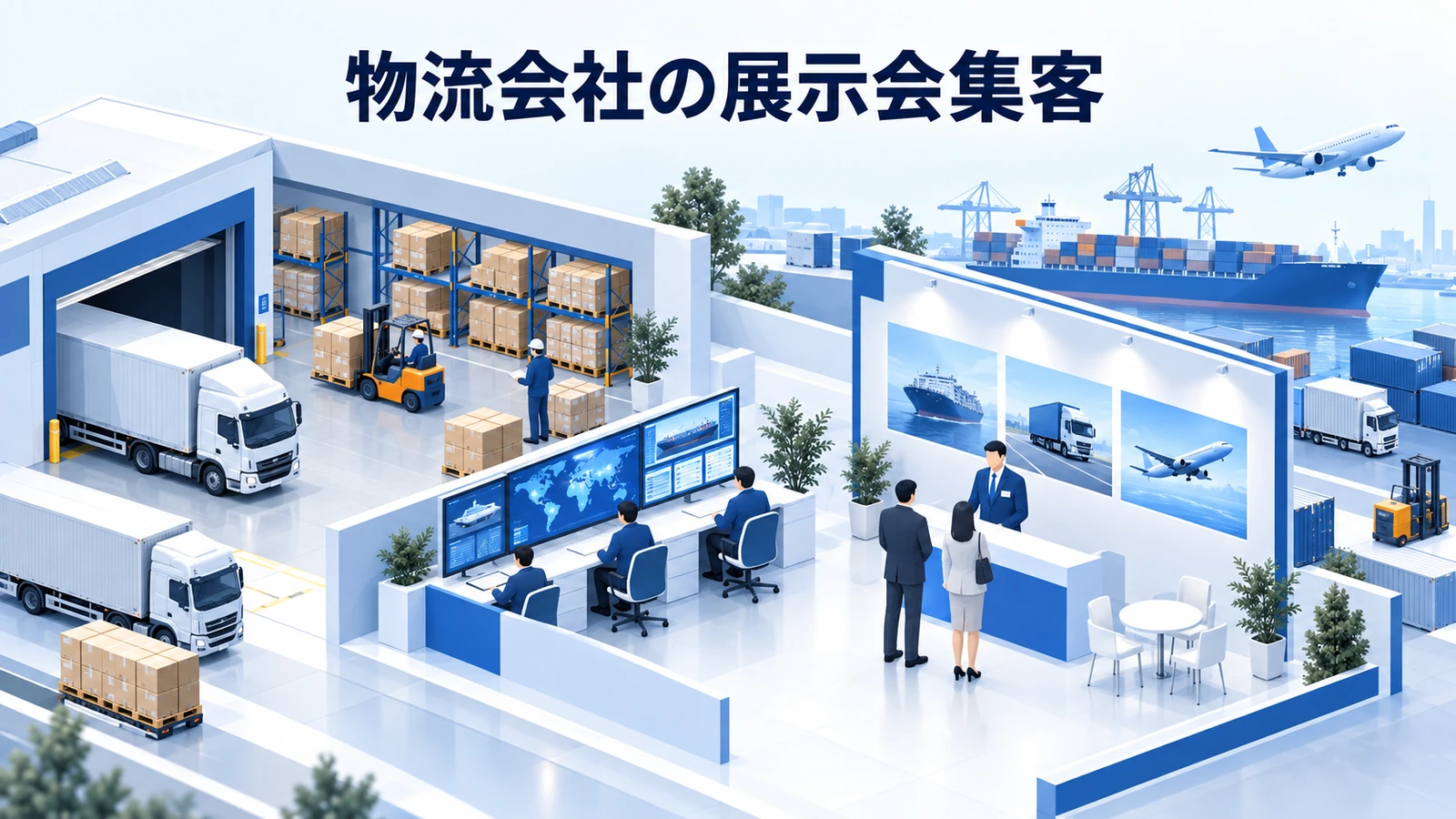 物流会社の展示会集客｜出展前から商談化までを設計する