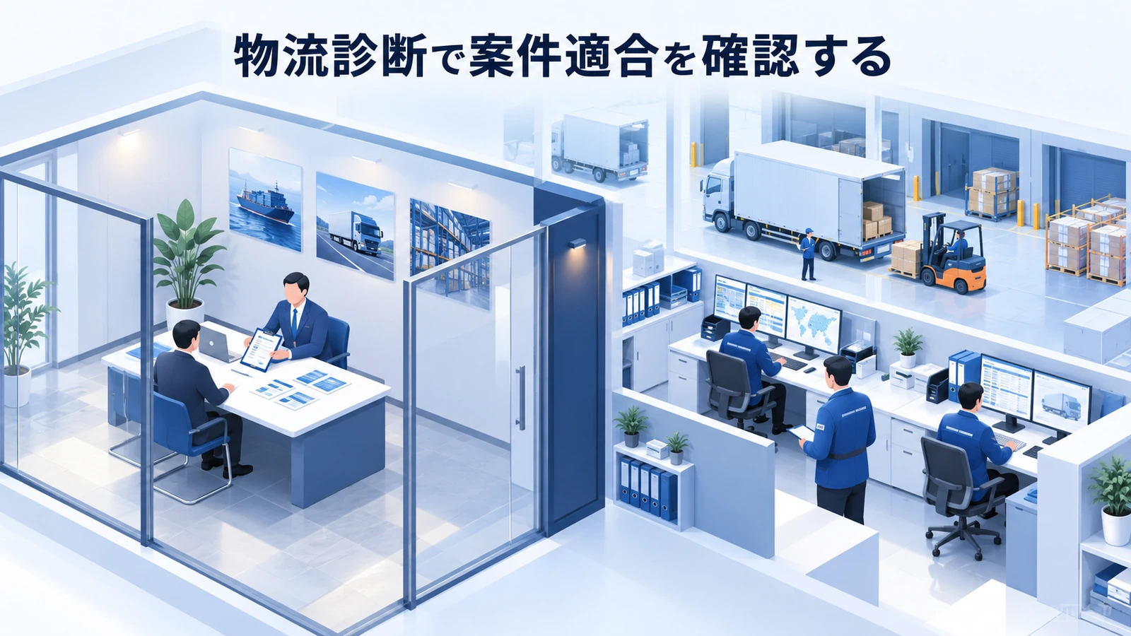 「物流診断で案件適合を確認する」の要点を整理したImage 2.0図解
