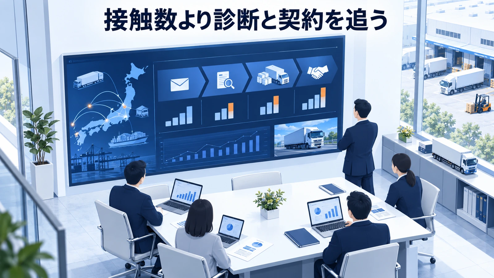 「接触数より診断と契約を追う」の要点を整理したImage 2.0図解
