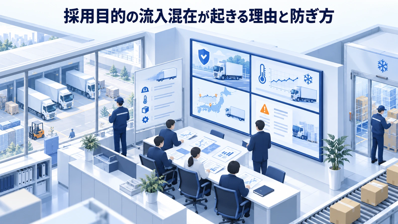 「採用目的の流入混在が起きる理由と防ぎ方」の要点を整理したImage 2.0図解
