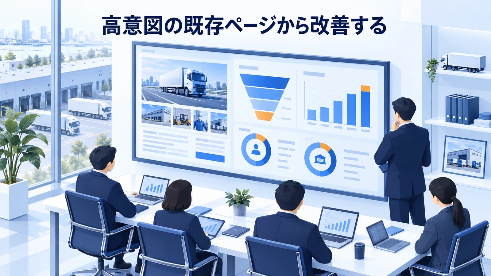 「高意図の既存ページから改善する」の要点を整理したImage 2.0図解