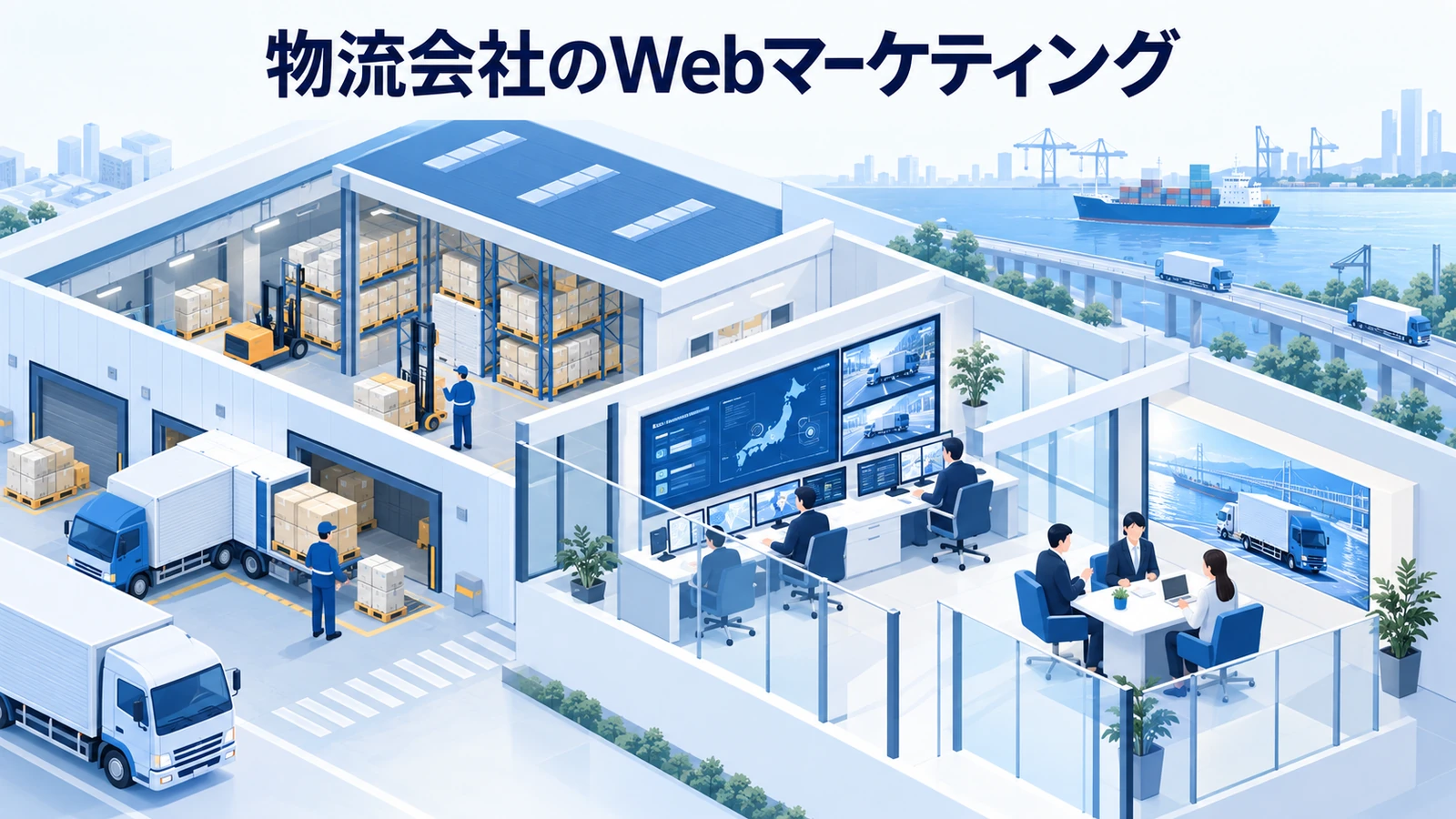 物流会社のWebマーケティング｜SEO・広告・事例を商談へつなぐ