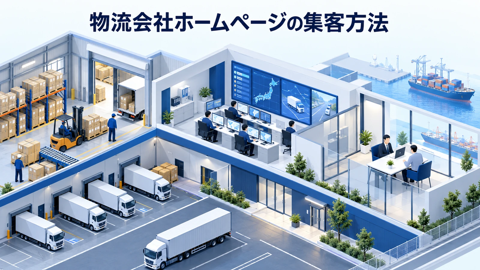 物流会社ホームページの集客方法｜問い合わせを増やす改善手順