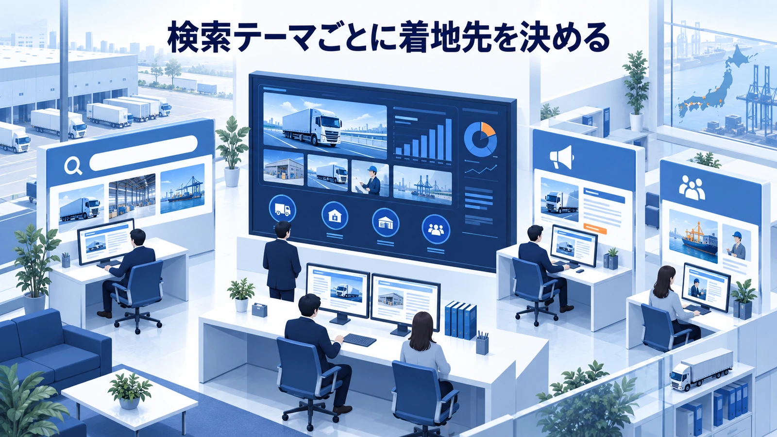 「検索テーマごとに着地先を決める」の要点を整理したImage 2.0図解
