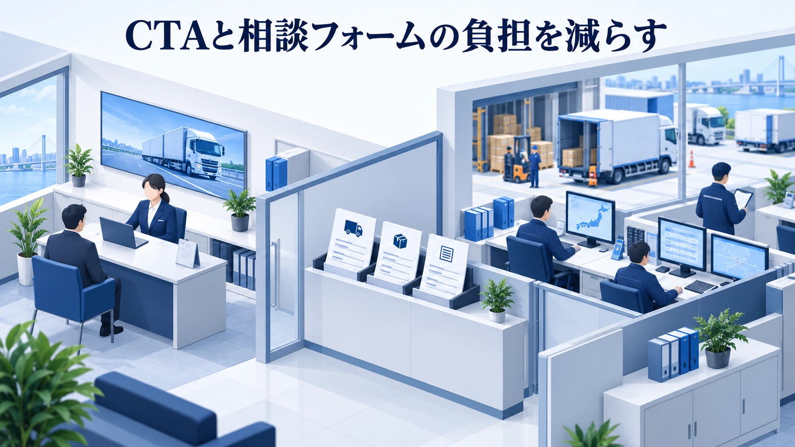 「CTAと相談フォームの負担を減らす」の要点を整理したImage 2.0図解