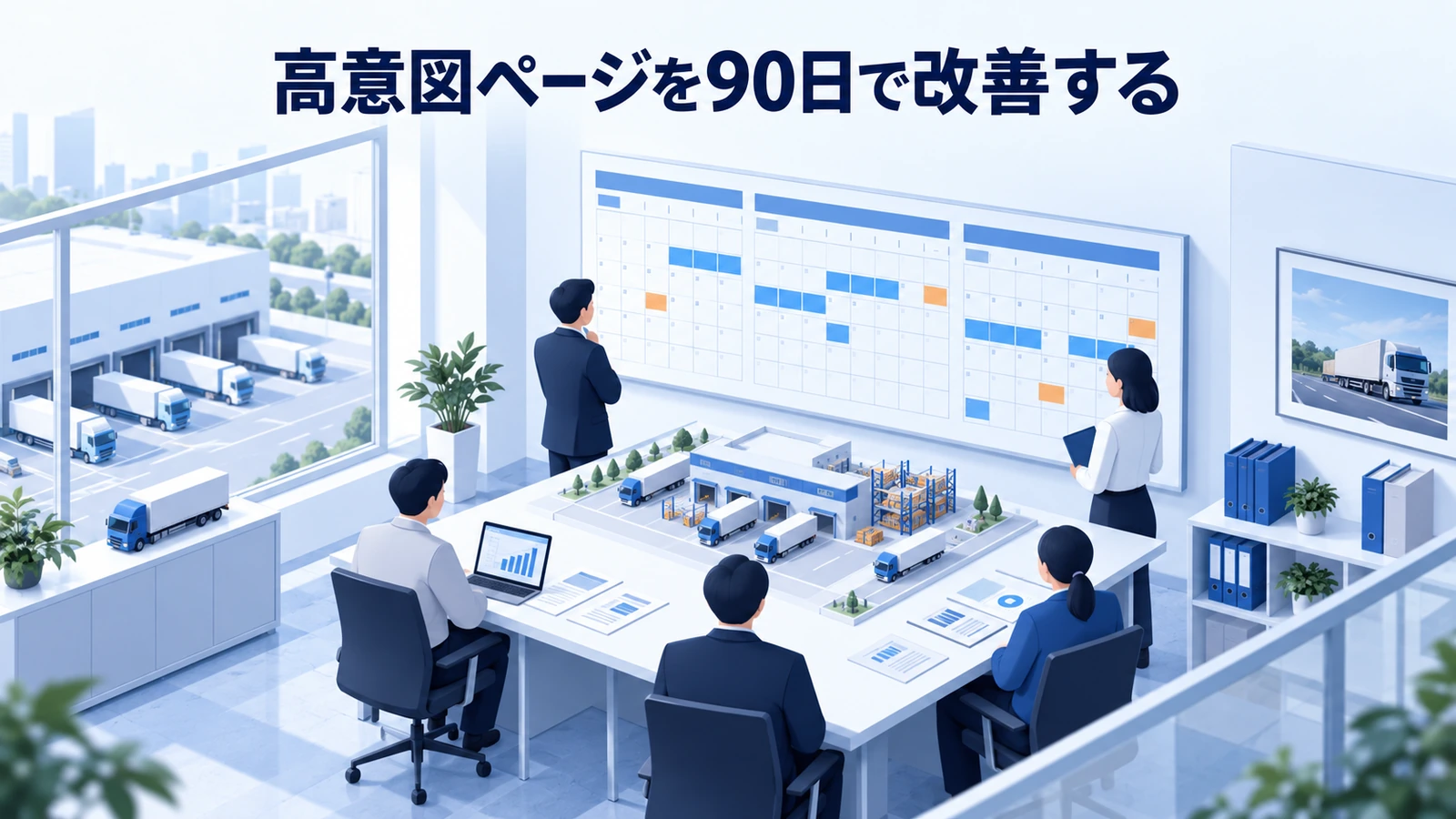 「高意図ページを90日で改善する」の要点を整理したImage 2.0図解