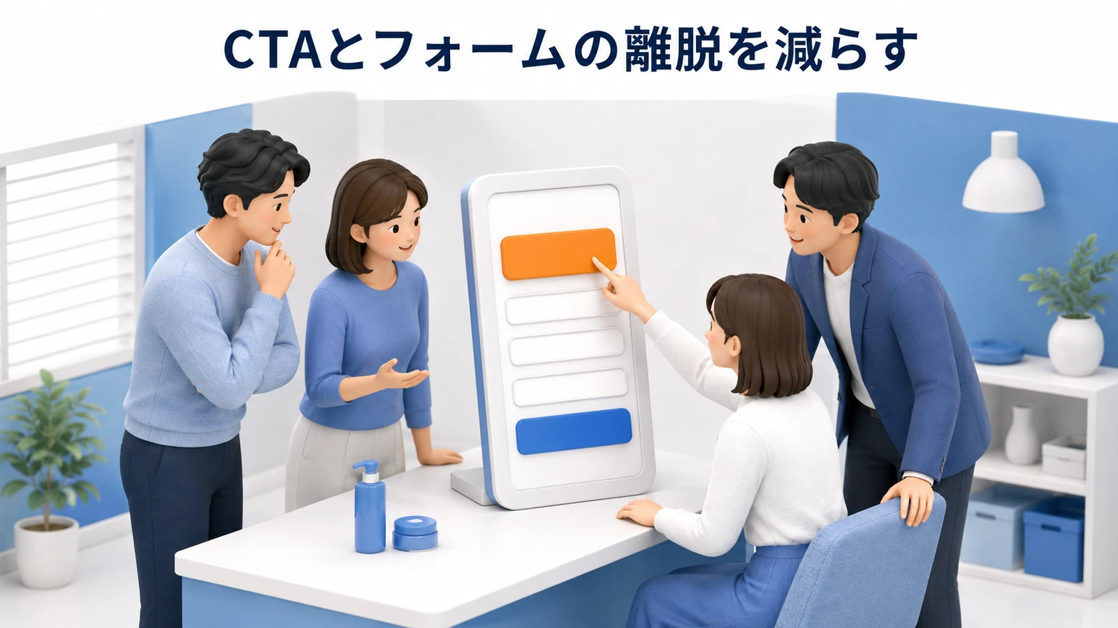 CTAとフォームの離脱を減らす