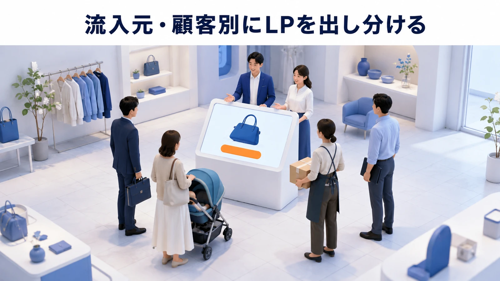 流入元・顧客別にLPを出し分ける