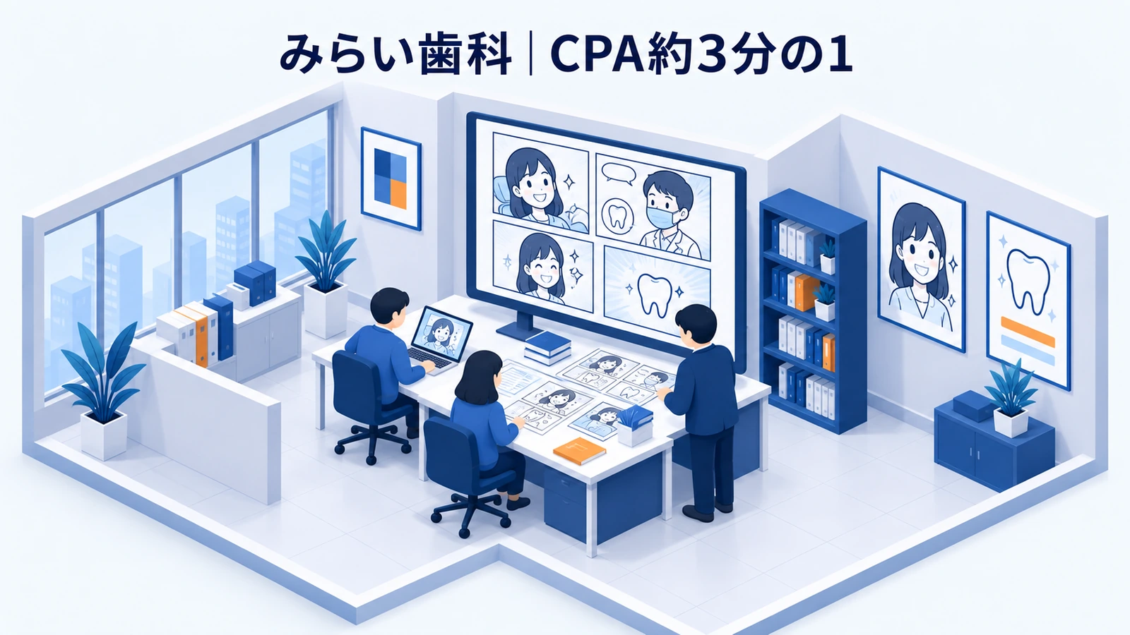 みらい歯科の漫画広告事例