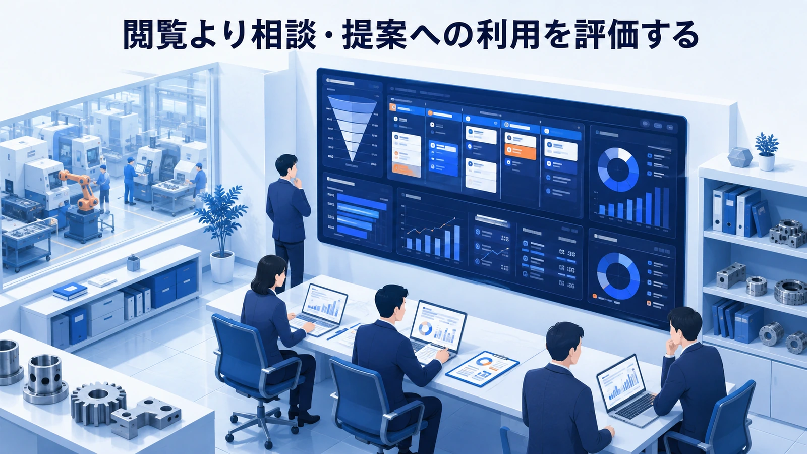 「閲覧より相談・提案への利用を評価する」の要点を整理したImage 2.0図解