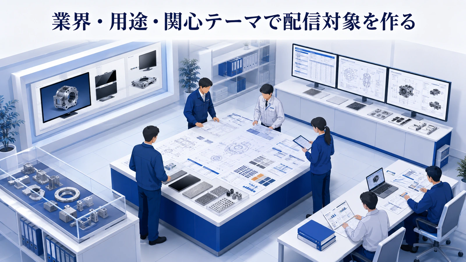 「業界・用途・関心テーマで配信対象を作る」の要点を整理したImage 2.0図解