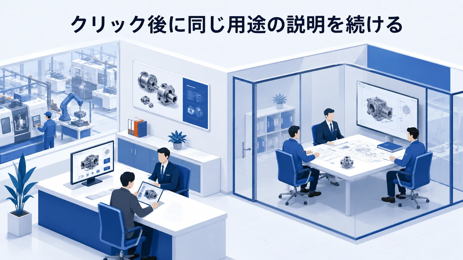 「クリック後に同じ用途の説明を続ける」の要点を整理したImage 2.0図解
