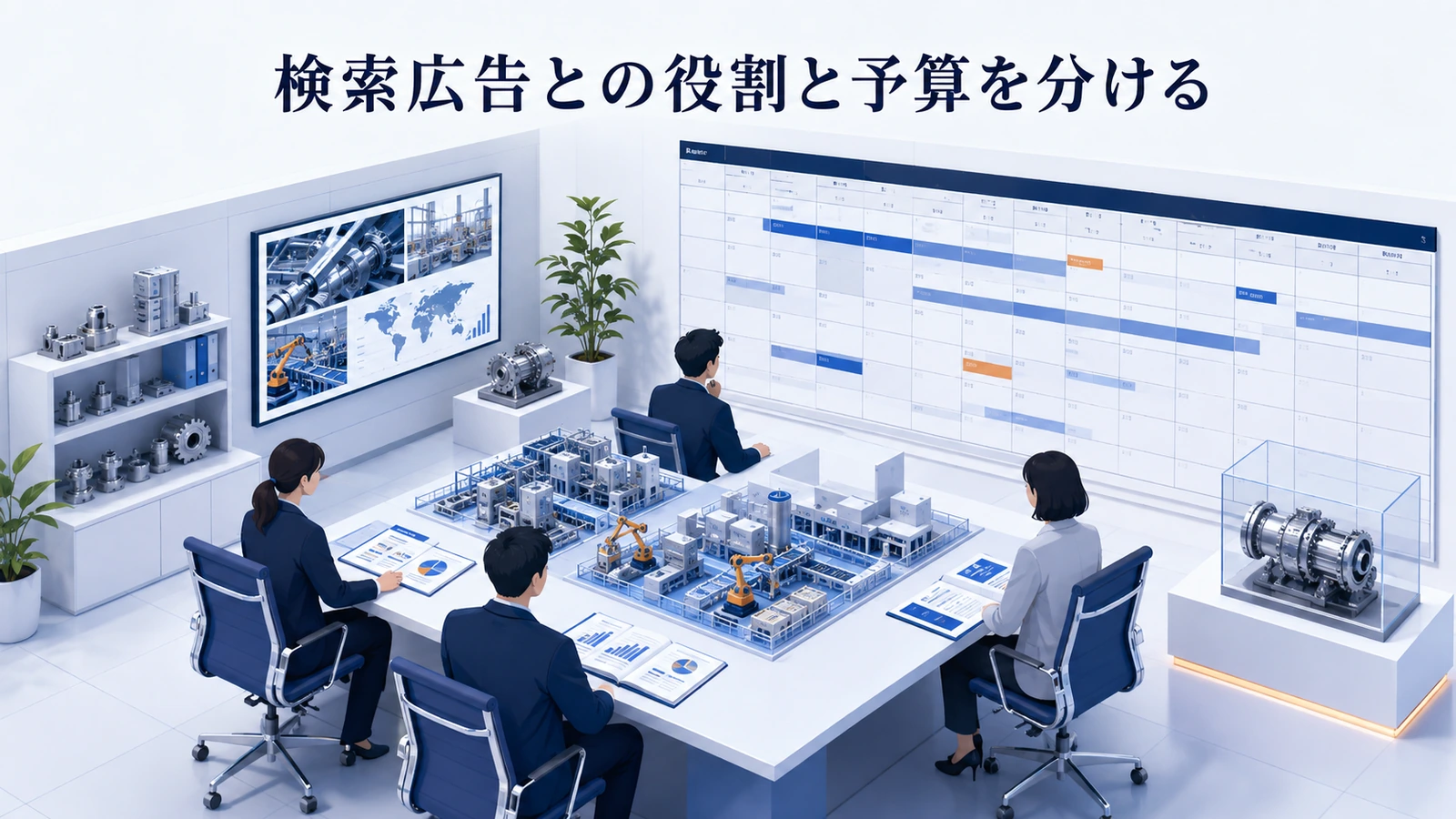 「検索広告との役割と予算を分ける」の要点を整理したImage 2.0図解