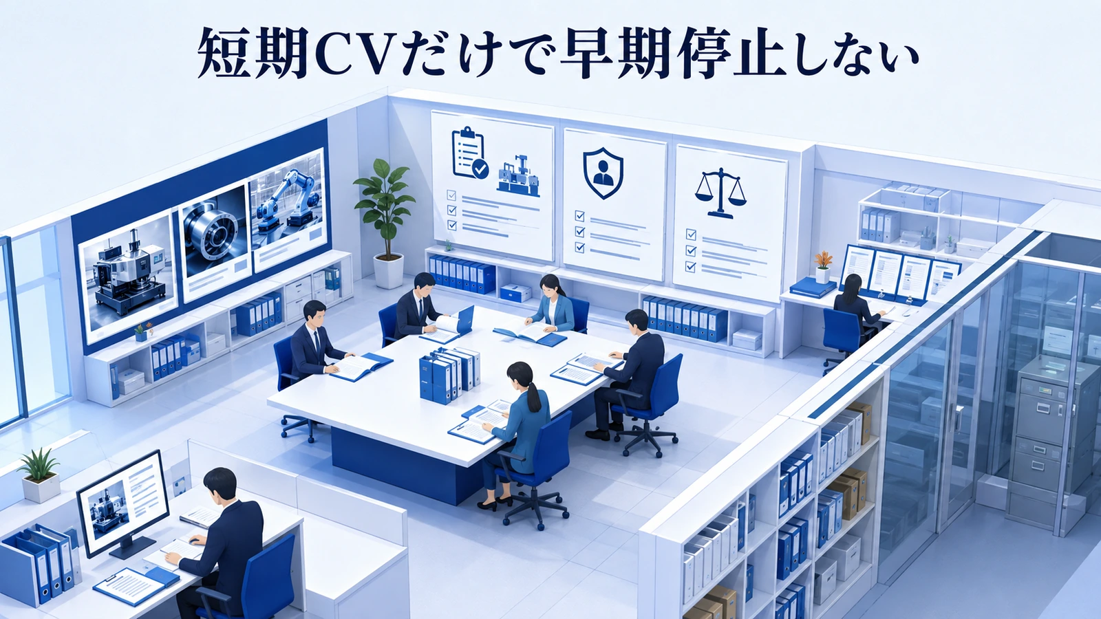 「短期CVだけで早期停止しない」の要点を整理したImage 2.0図解