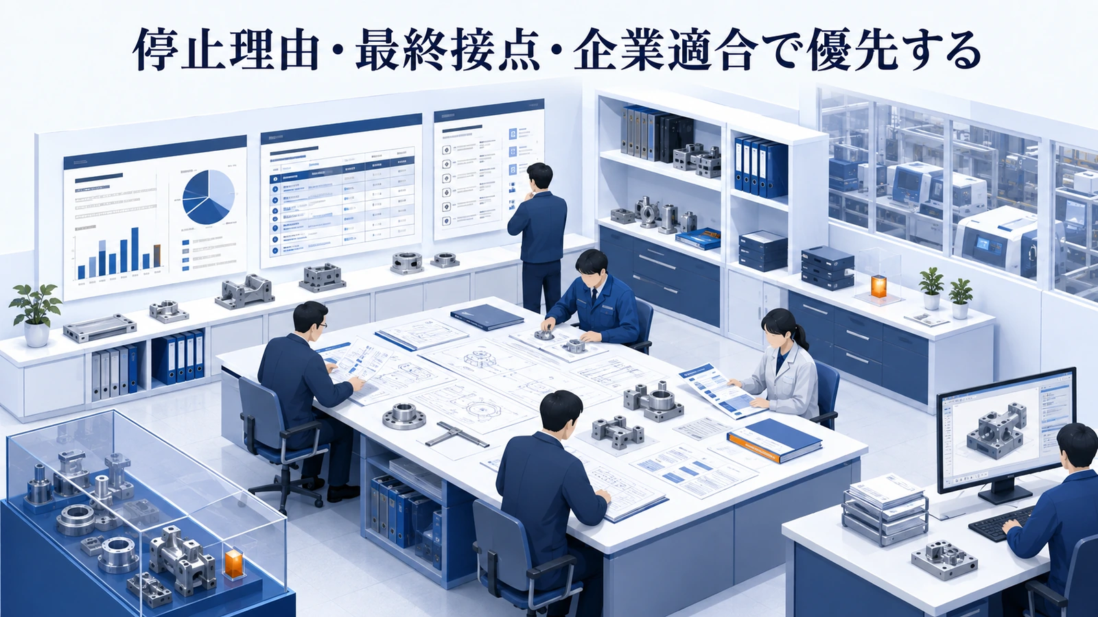 「停止理由・最終接点・企業適合で優先する」の要点を整理したImage 2.0図解