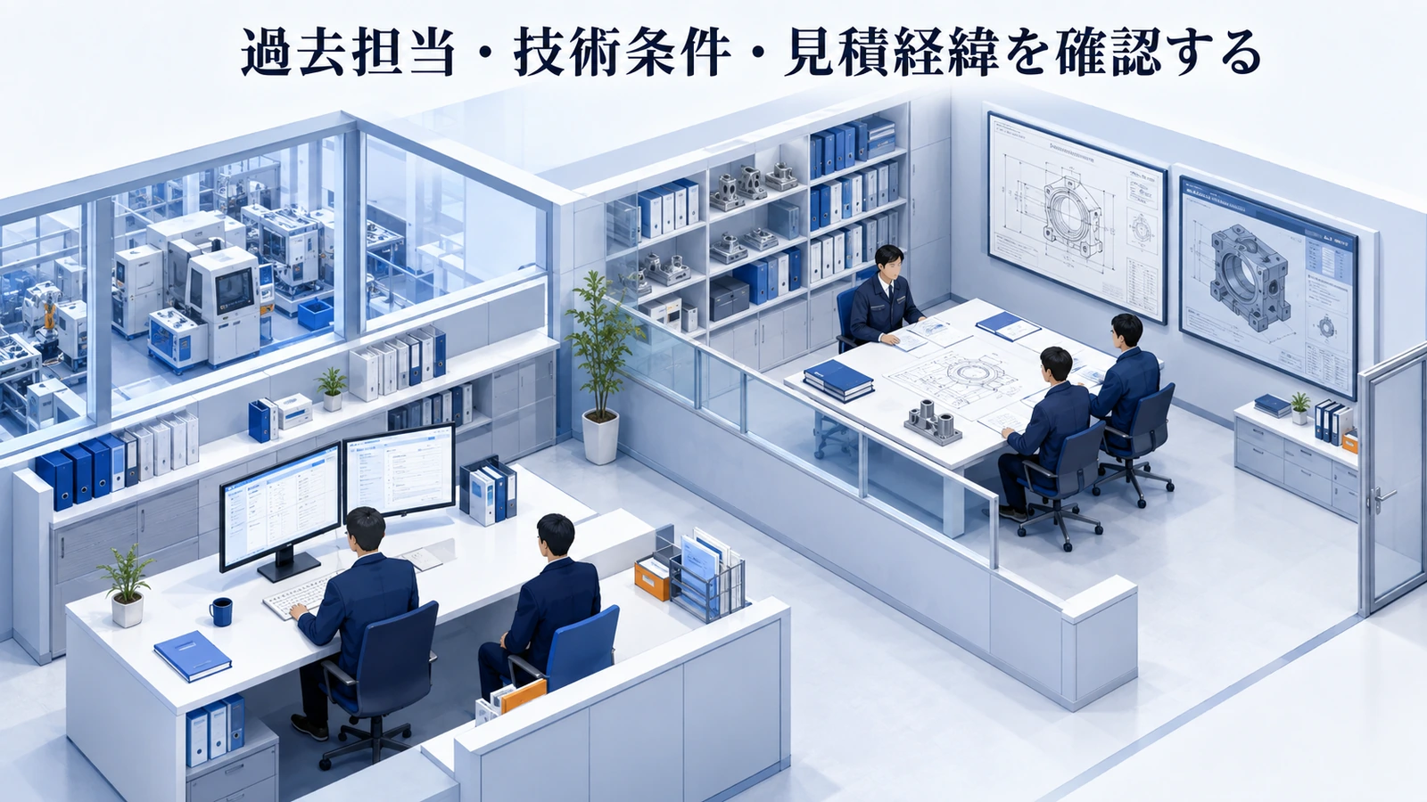 「過去担当・技術条件・見積経緯を確認する」の要点を整理したImage 2.0図解