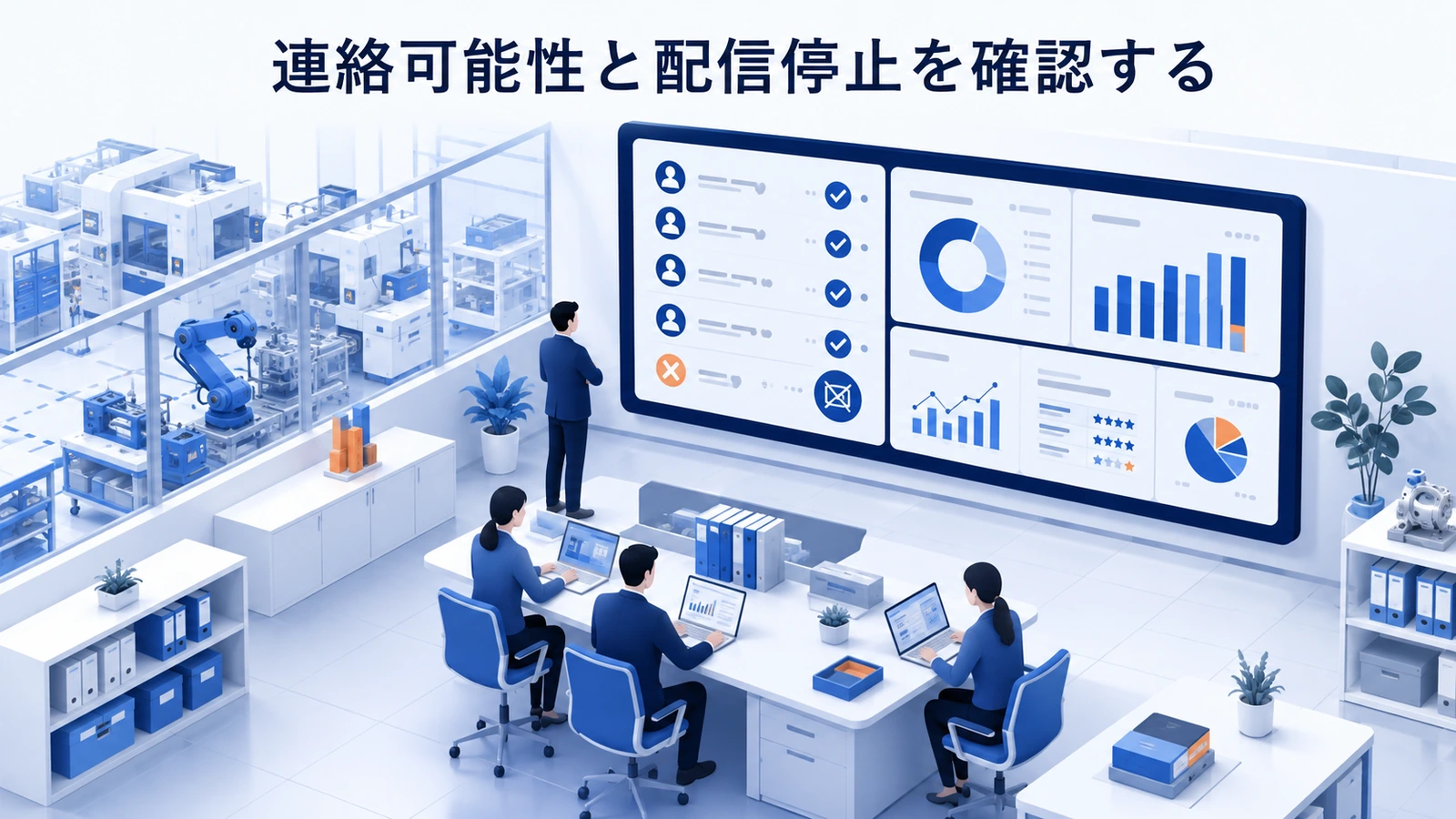 「連絡可能性と配信停止を確認する」の要点を整理したImage 2.0図解
