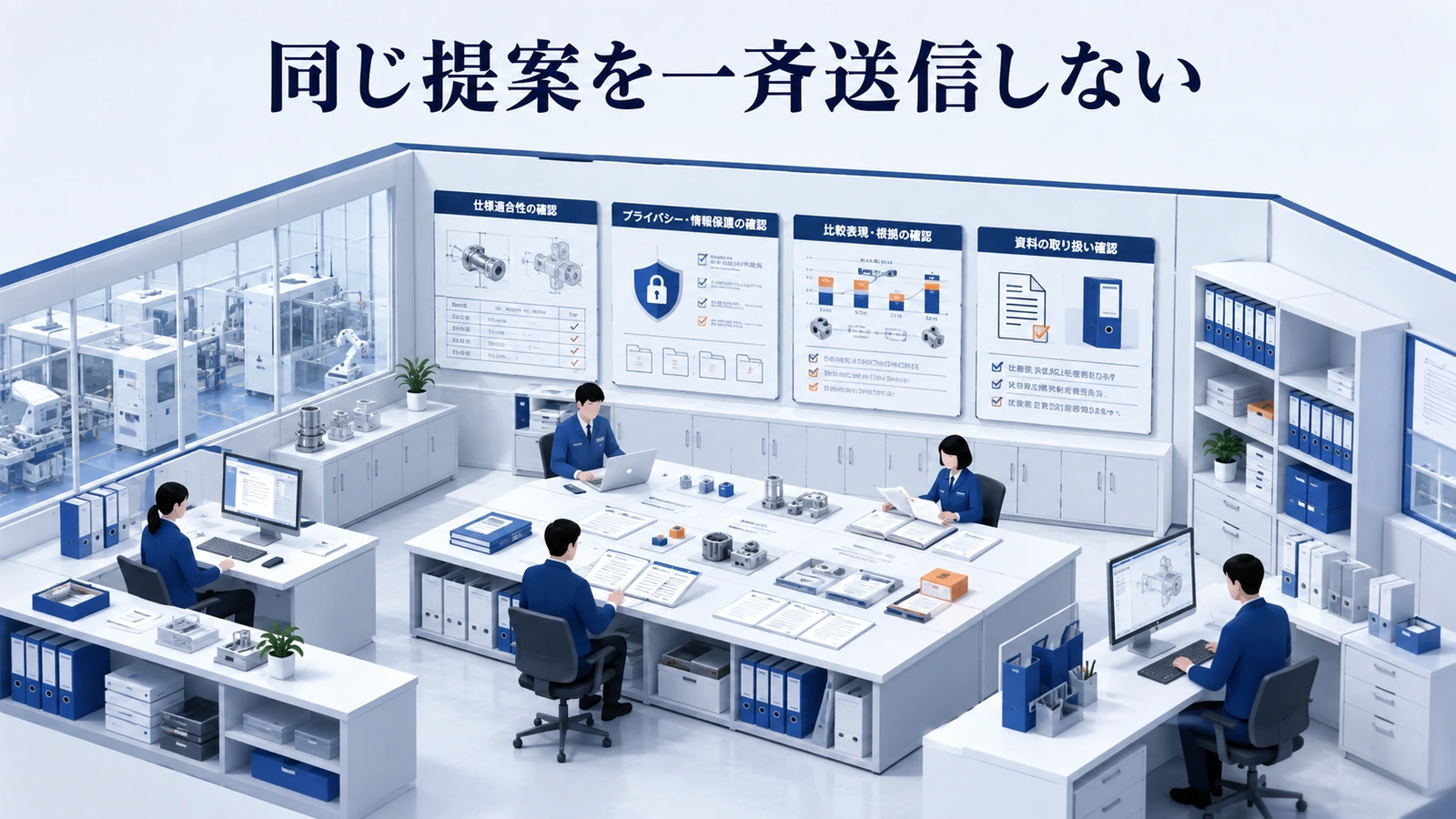 「同じ提案を一斉送信しない」の要点を整理したImage 2.0図解