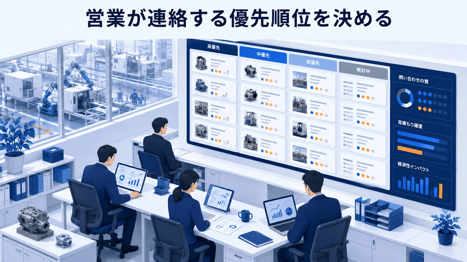 「営業が連絡する優先順位を決める」の要点を整理したImage 2.0図解