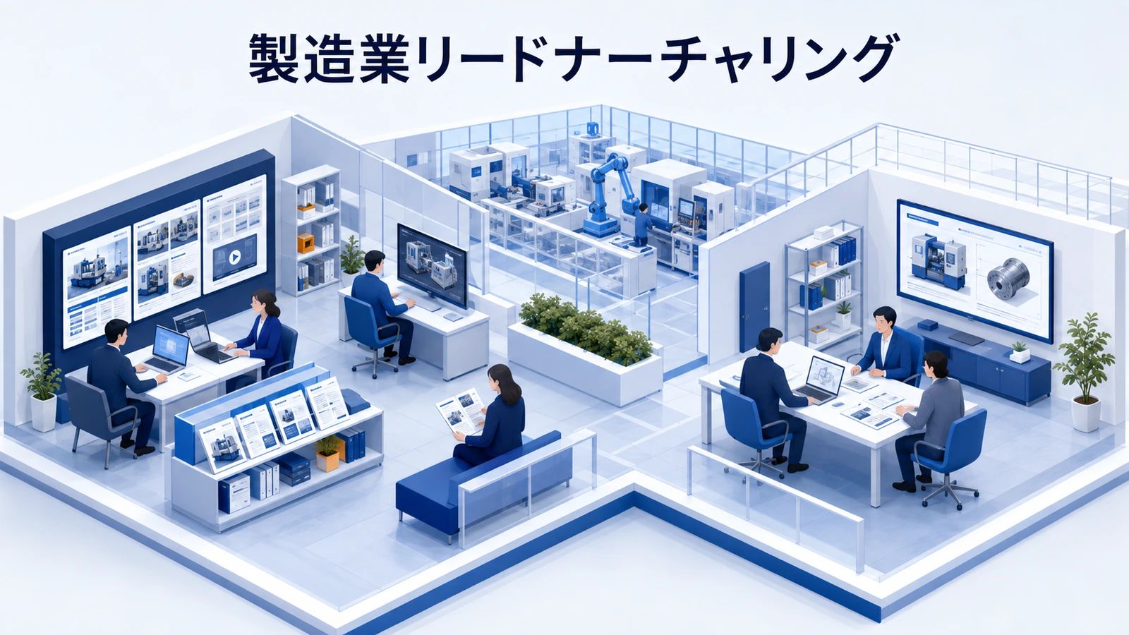 製造業リードナーチャリング｜長期検討の見込み客を育成する