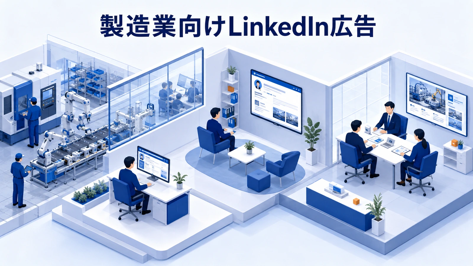 製造業向けLinkedIn広告｜業種・職種・役職で商談候補へ届ける