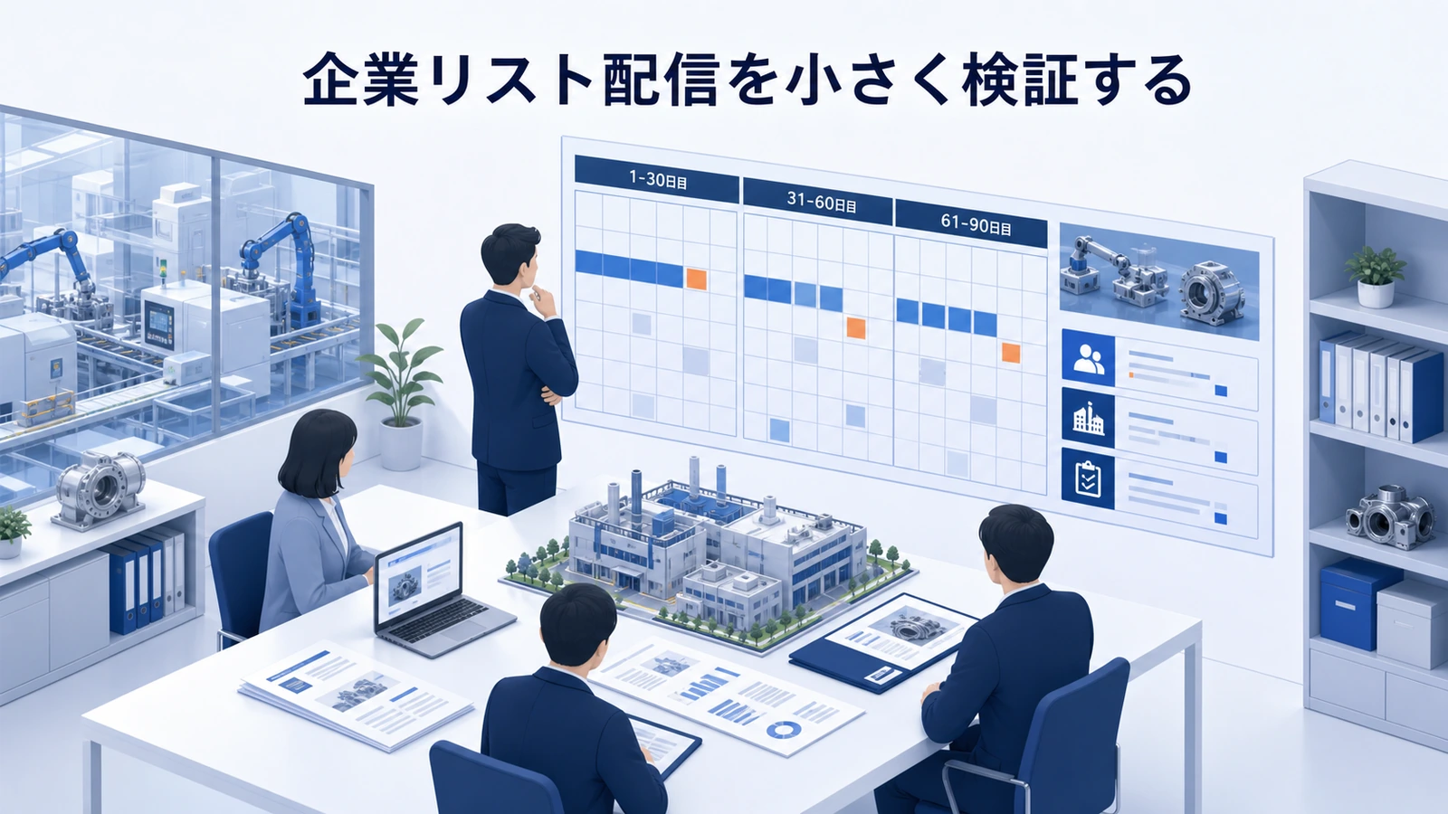 「企業リスト配信を小さく検証する」の要点を整理したImage 2.0図解