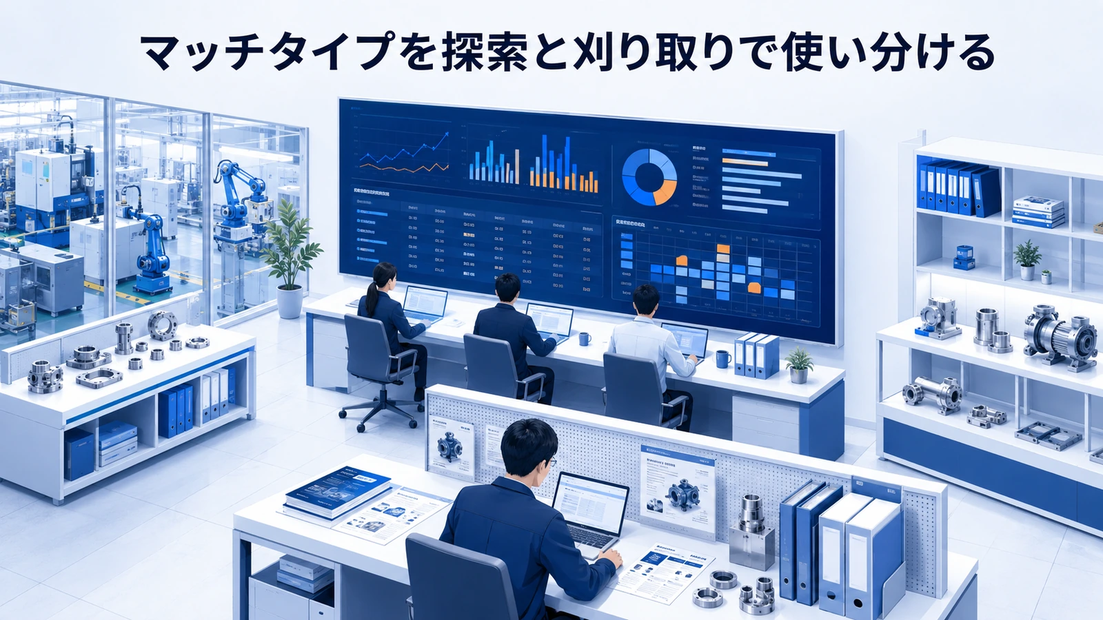 「マッチタイプを探索と刈り取りで使い分ける」の要点を整理したImage 2.0図解