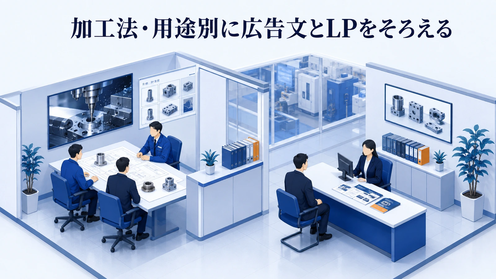 「加工法・用途別に広告文とLPをそろえる」の要点を整理したImage 2.0図解
