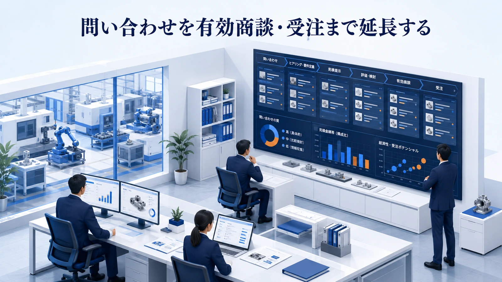 「問い合わせを有効商談・受注まで延長する」の要点を整理したImage 2.0図解