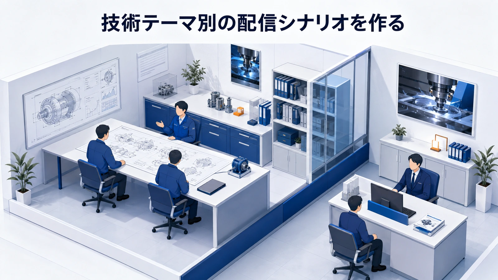 「技術テーマ別の配信シナリオを作る」の要点を整理したImage 2.0図解